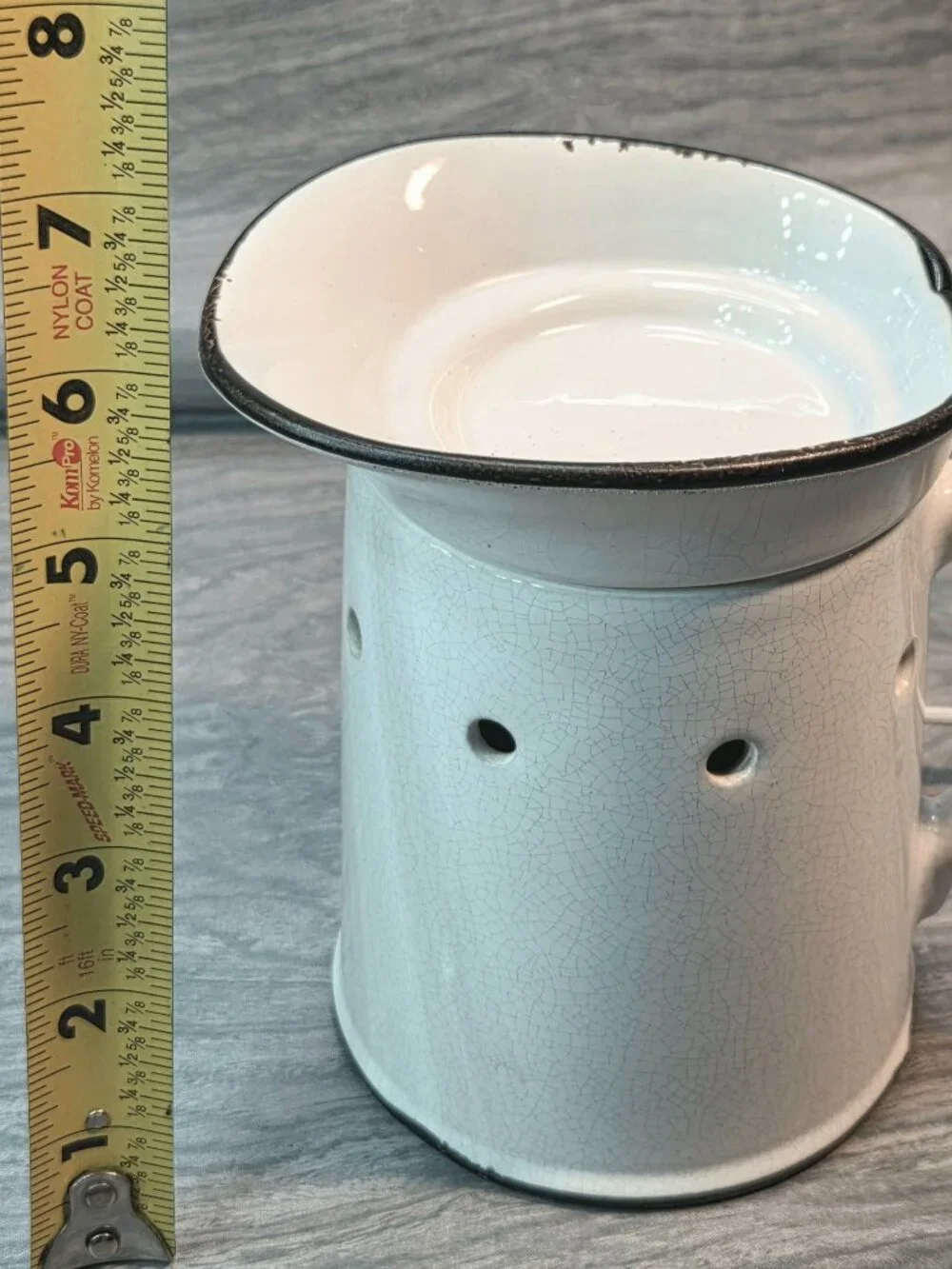 Scentsy Prairie Pitcher Full Size Warmer Rustic Crackle Farmhouse Shabby Chic